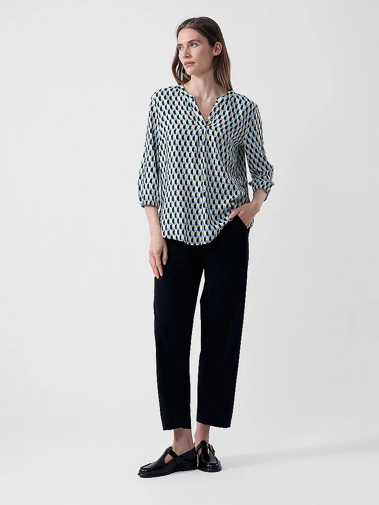 Betty Barclay Women's Blouse Blue/Green Size 48 2
